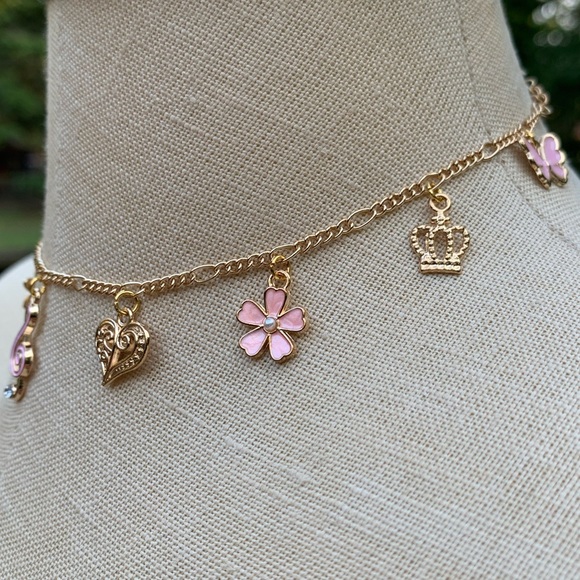 Handmade Coquette Charm Choker Necklace - Picture 8 of 11